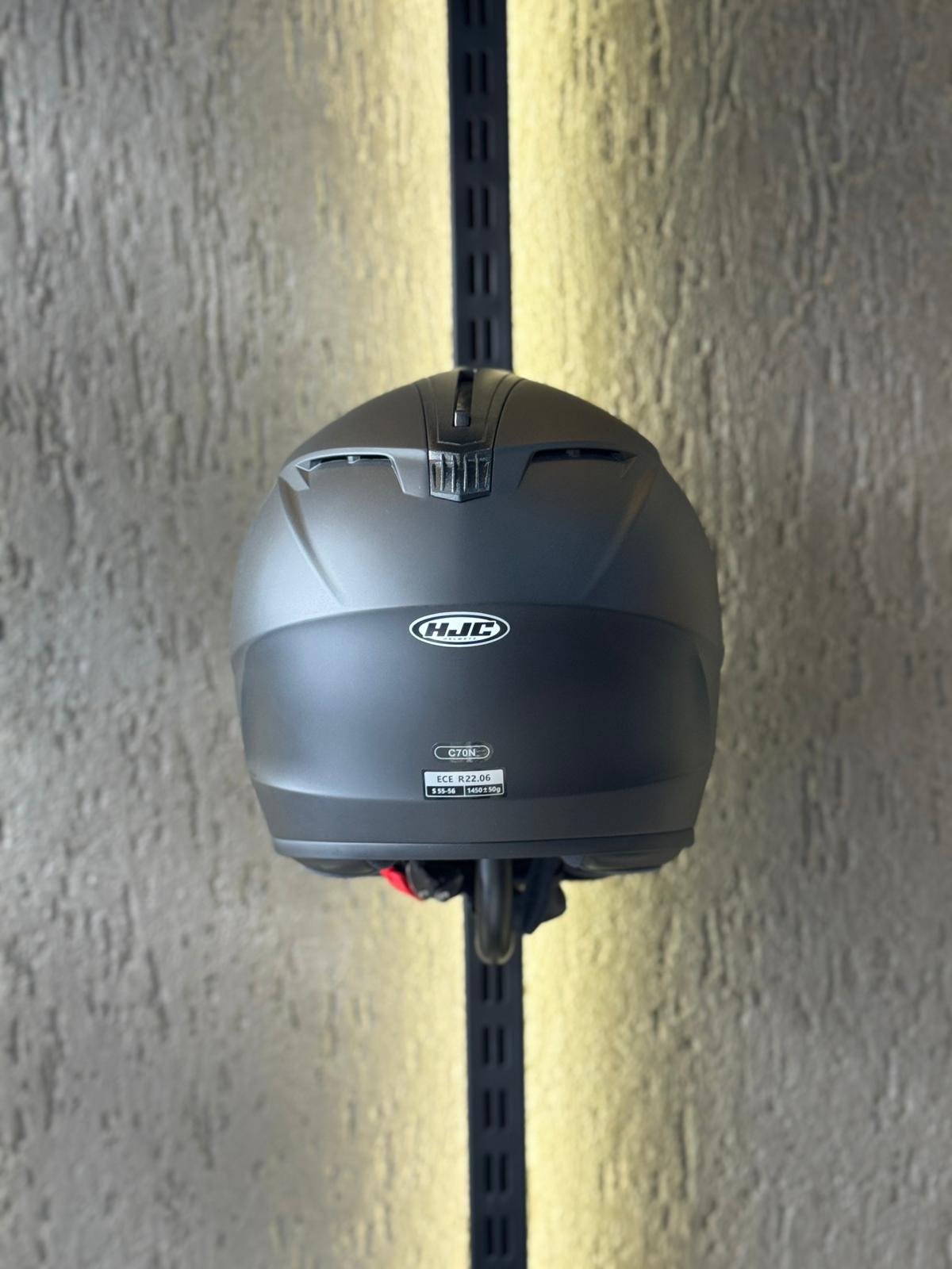 C70N KAPALI KASK MAT SIYAH 1450 - Görsel 4