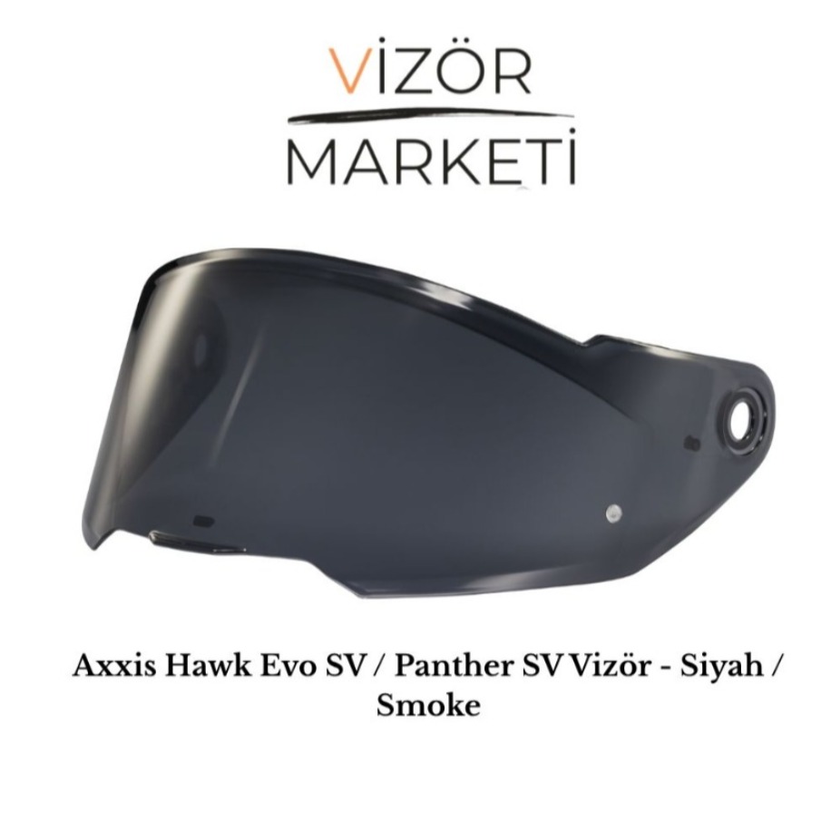 Axxis Hawk Evo SV / Panther SV Vizör - Siyah / Smoke