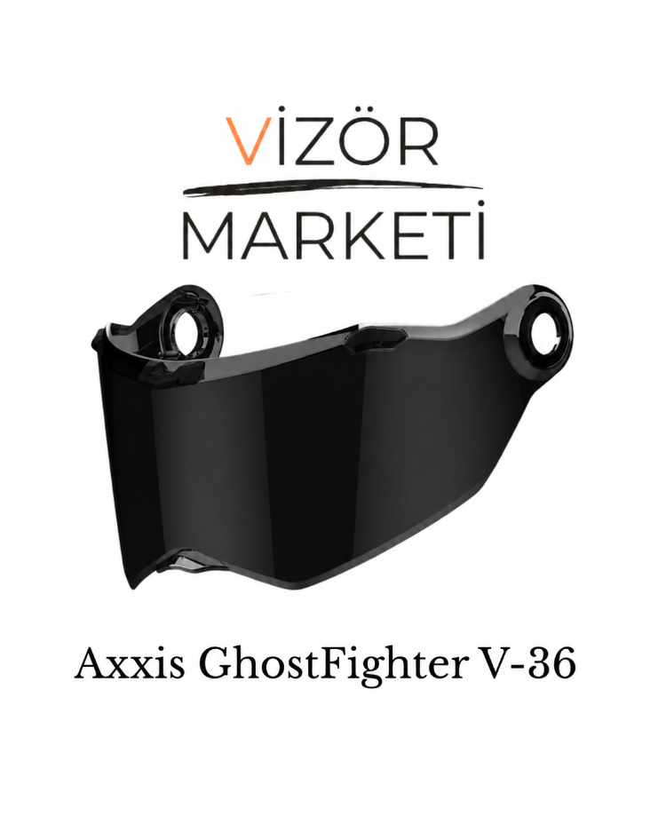 Axxis GhostFighter V-36 Max Siyah Vizör - Görsel 2