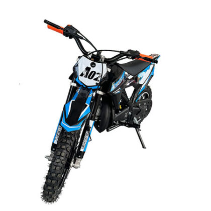 Mini Cross Çocuk Motoru Benzinli Tek Silindirli Mavi