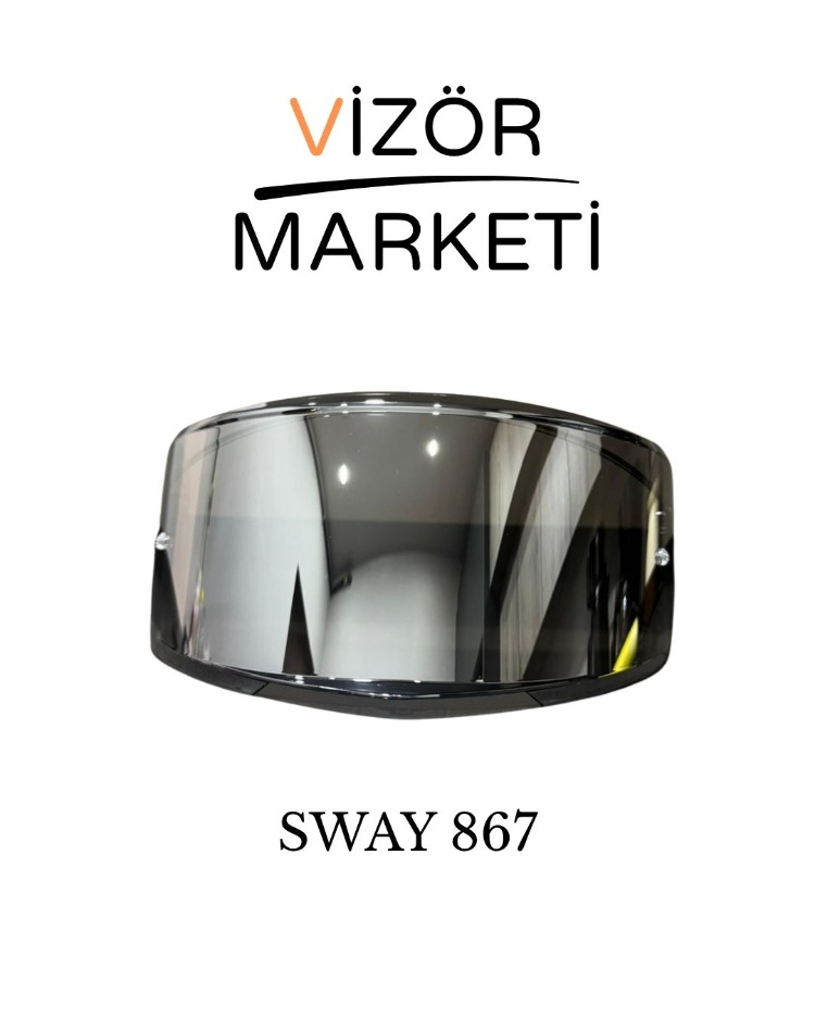 SWAY 867 Silver Vizör - Görsel 2
