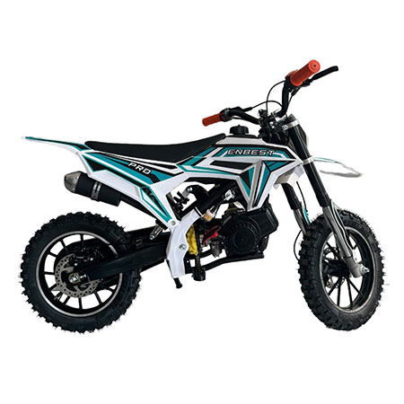 Mini Cross Çocuk Motoru Benzinli Tek Silindirli Buz Mavisi