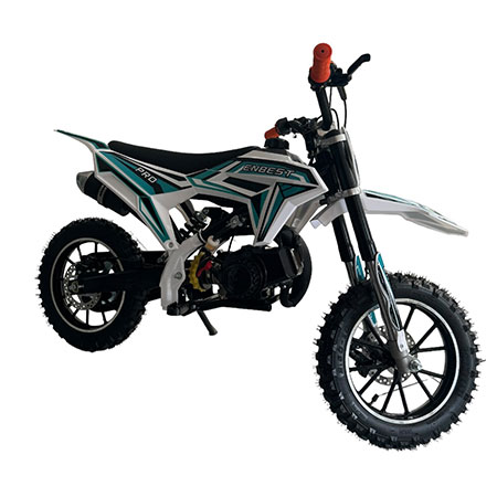 Mini Cross Çocuk Motoru Benzinli Tek Silindirli Buz Mavisi - Görsel 3
