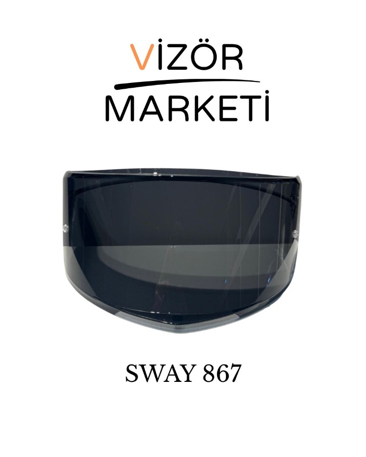 SWAY 867 Siyah Vizör - Görsel 2