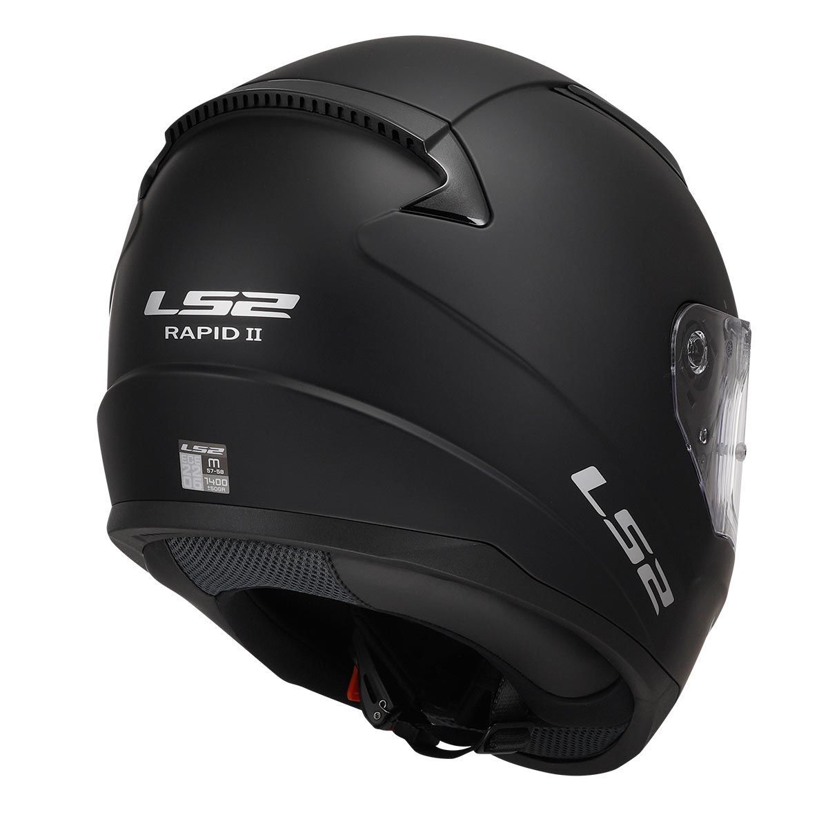 LS2 Rapid2 MAT SIYAH - Görsel 4