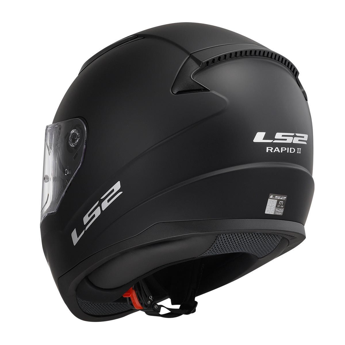 LS2 Rapid2 MAT SIYAH - Görsel 5