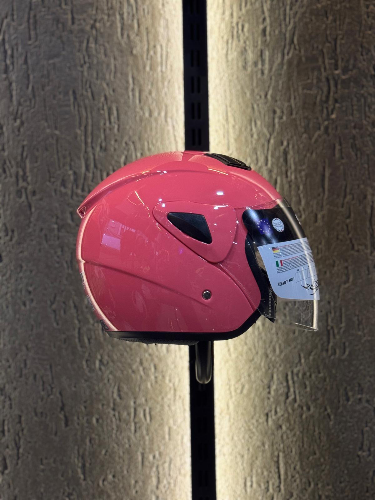 SWAY SW 700 Pink Yarim Kask - Görsel 3