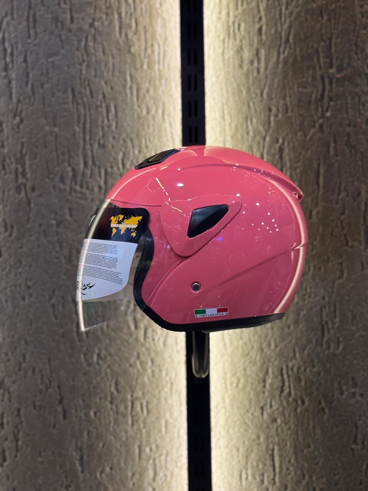 SWAY SW 700 Pink Yarim Kask - Görsel 2