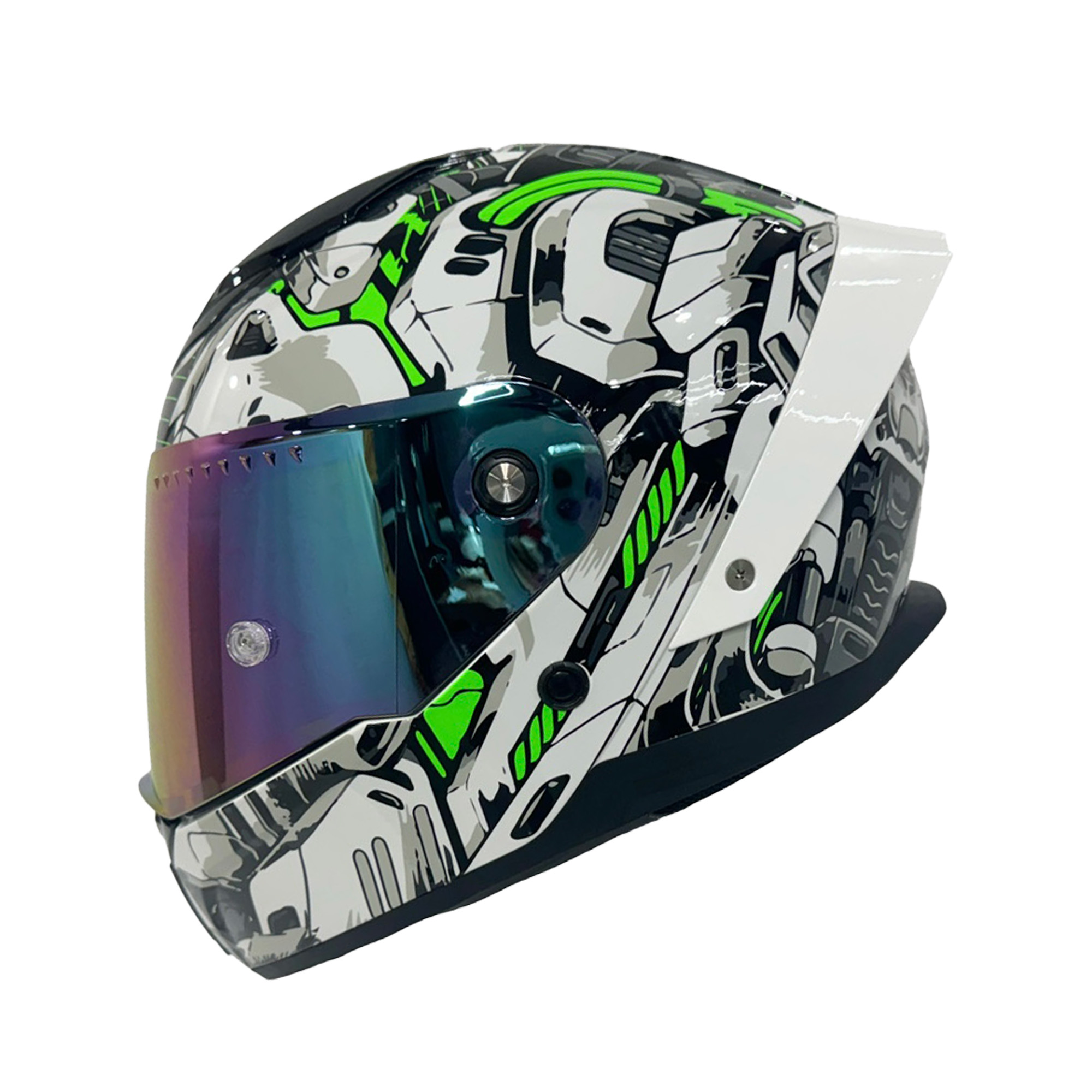 SWAY White Green Full Face
