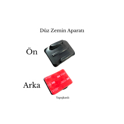 Tüm Aksiyon Kameralara Uyumlu Kare Zemin Aparati+ 3M Yapiskan Bant