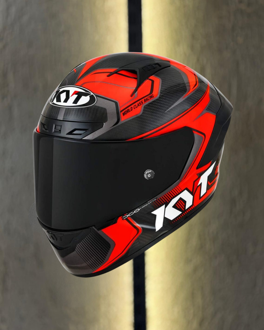KYT NZ RACE Carbon Red Fluo1450