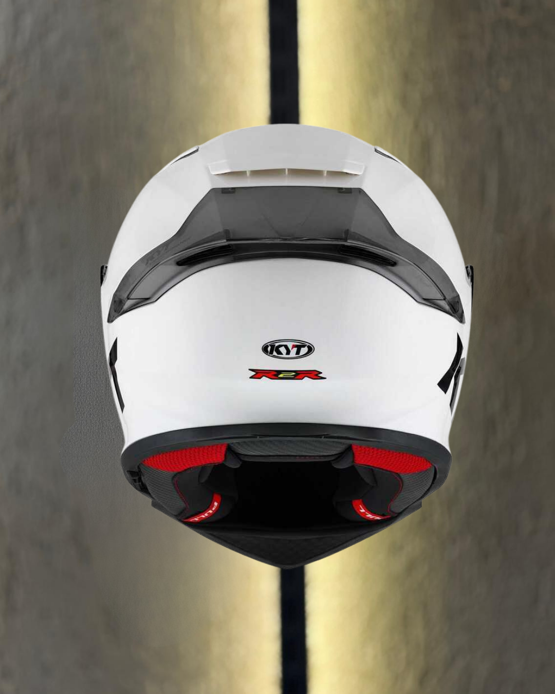 KYT R2R KASK PLAIN WHITE 1450 - Görsel 3