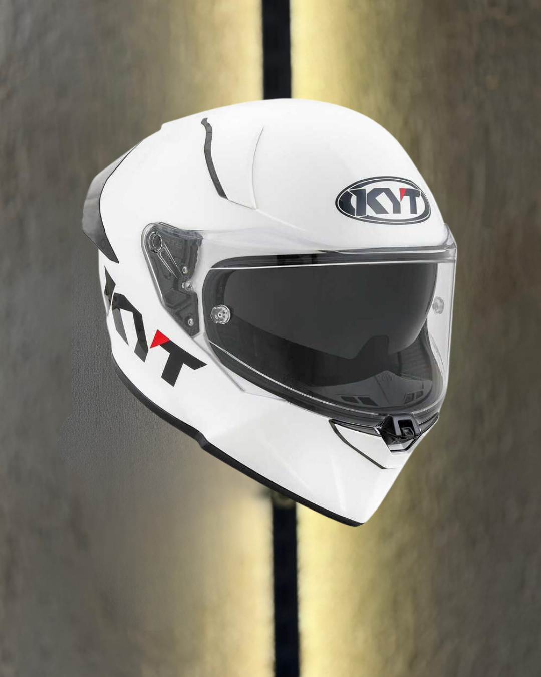 KYT R2R KASK PLAIN WHITE 1450 - Görsel 5