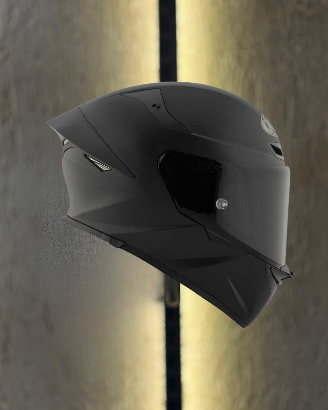 KYT TT-REVO KASK PLAIN MATT BLACK 1450 - Görsel 4