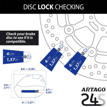 ARTAGO 24S Alarmlı Disk Kilidi