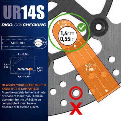 URBAN Securıty UR14S Sra Sınıfı Alarmlı Disk Kilidi