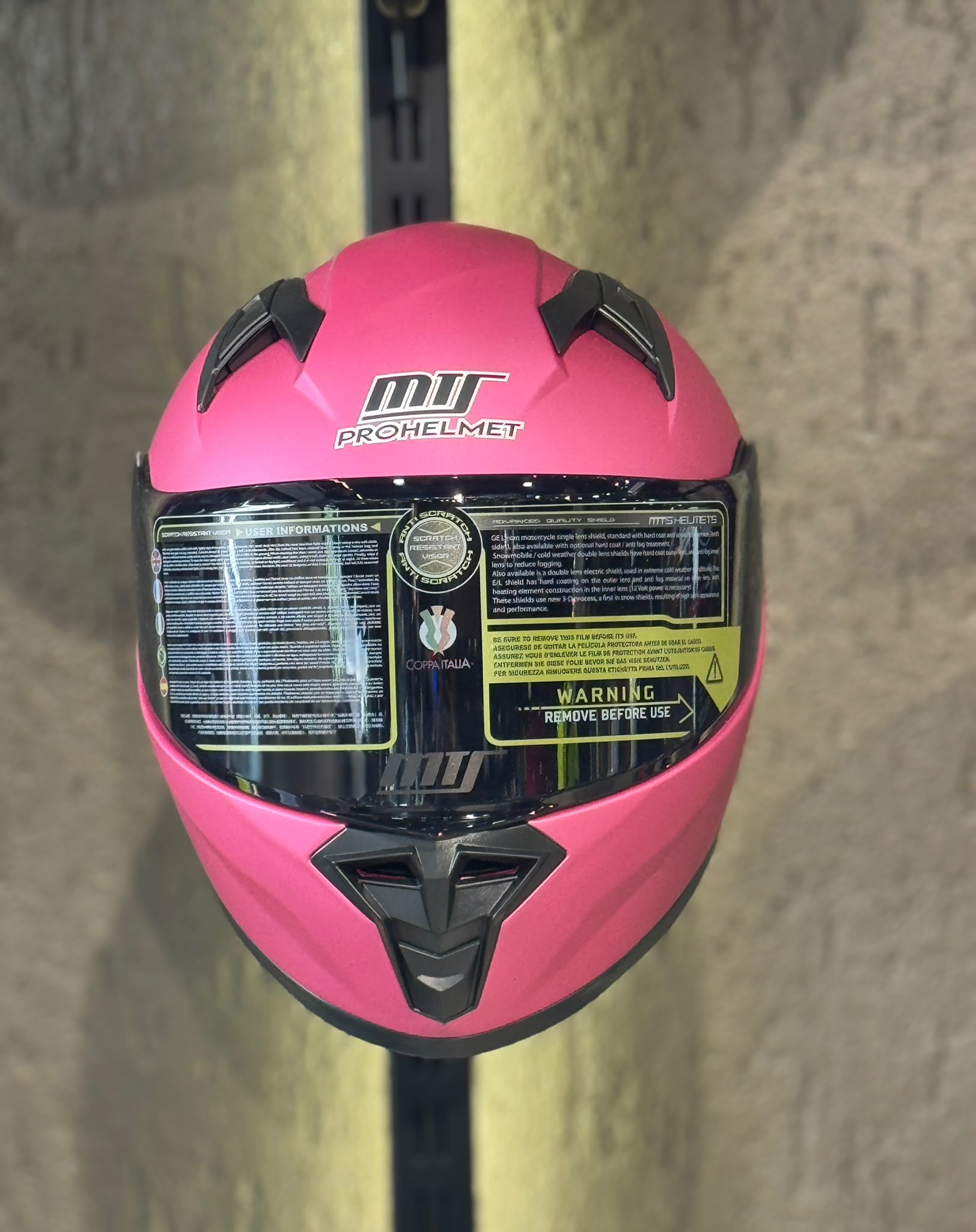 MTS Pro Helmets M-201 Fuşya Çocuk Kaski - Görsel 3