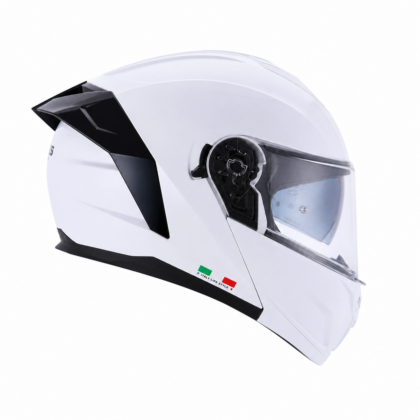 SWAY 919 Kask White Çene Açılır Şeffaf Vizörlü