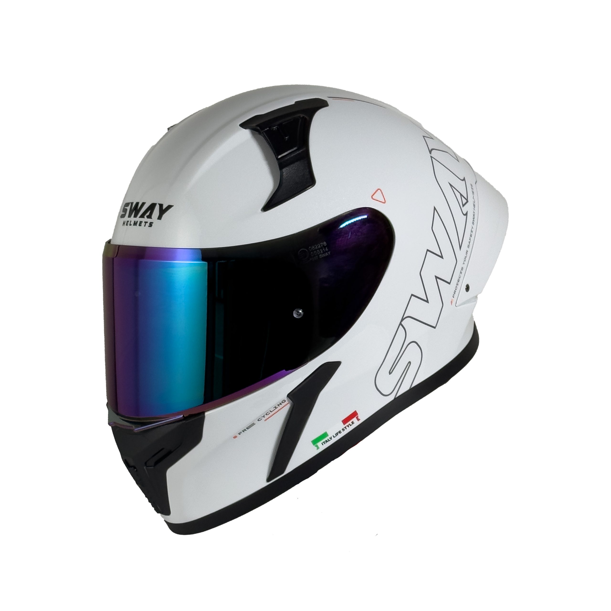 SWAY F357 Kask Beyaz - Görsel 2