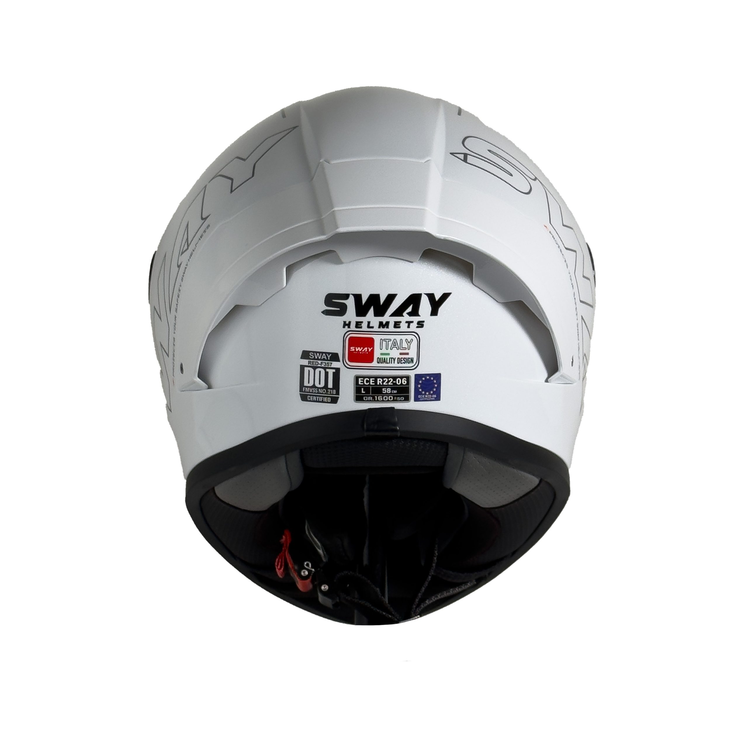 SWAY F357 Kask Beyaz - Görsel 3