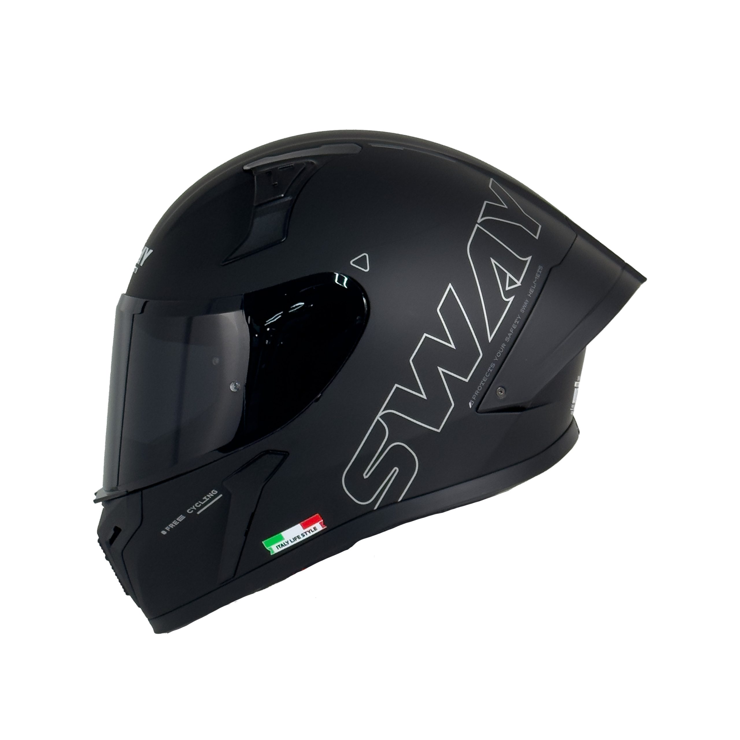 SWAY F357 Kask Mat Siyah