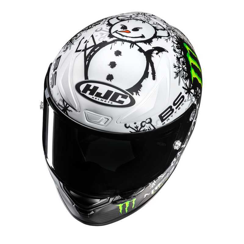 HJC RPHA1 V2 Carbon Snow Dıablo MC10SF - Görsel 2