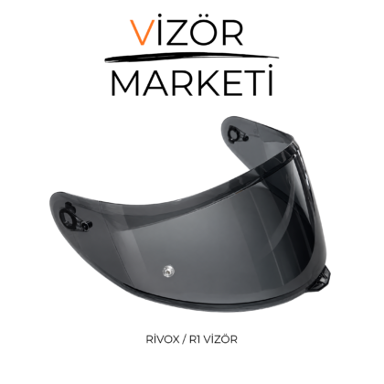 Rivox R1 Siyah Kask Vizörü