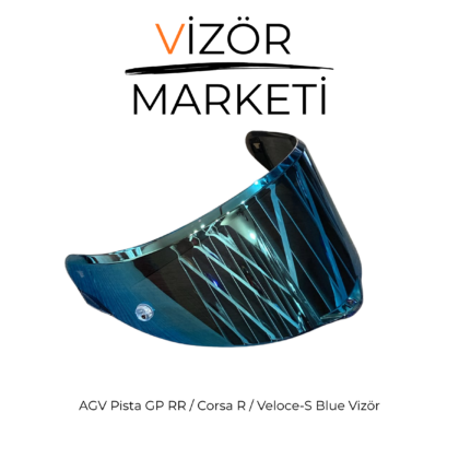 Pista GP RR Blue Vizör Camı ( Voluce , Corsa ) İle uyumludur
