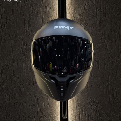 SWAY 869 Matt Black Full Face Kask