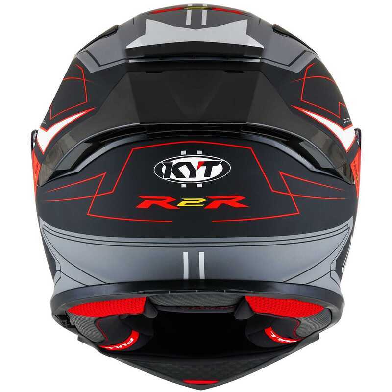 KYT R2R KASK LED MATT SİYAH GRİ - Görsel 4