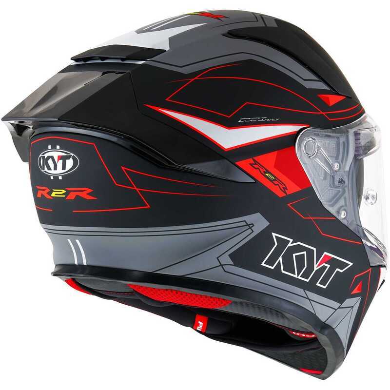 KYT R2R KASK LED MATT SİYAH GRİ - Görsel 5