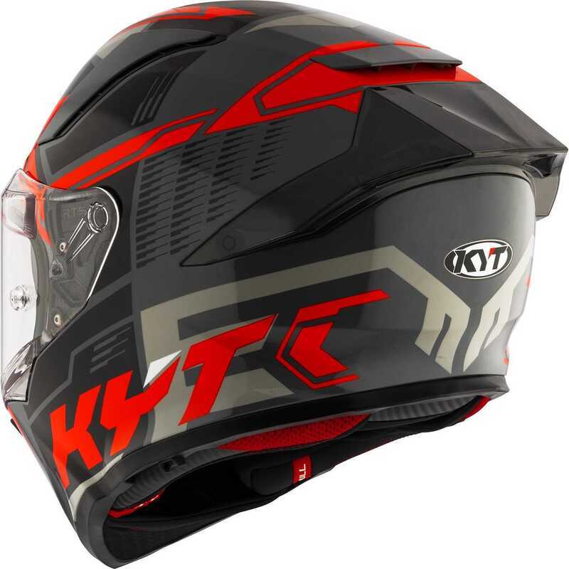 KYT R2R KASK OCTANE RED - Görsel 6