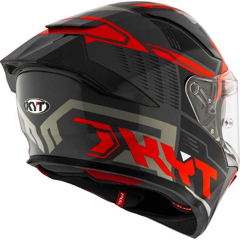 KYT R2R KASK OCTANE RED - Görsel 7