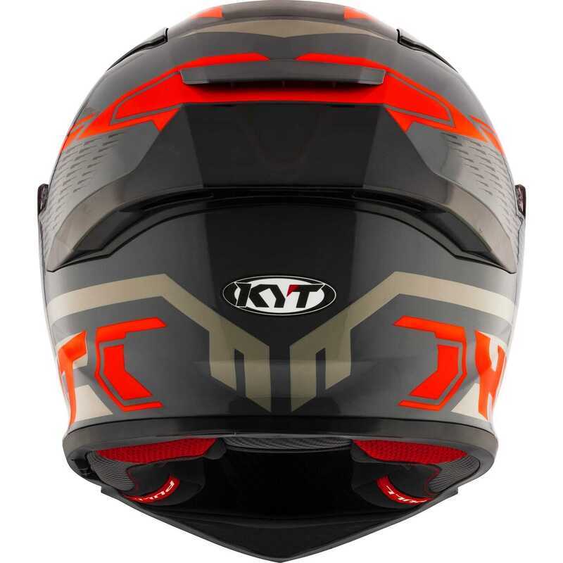 KYT R2R KASK OCTANE RED - Görsel 8