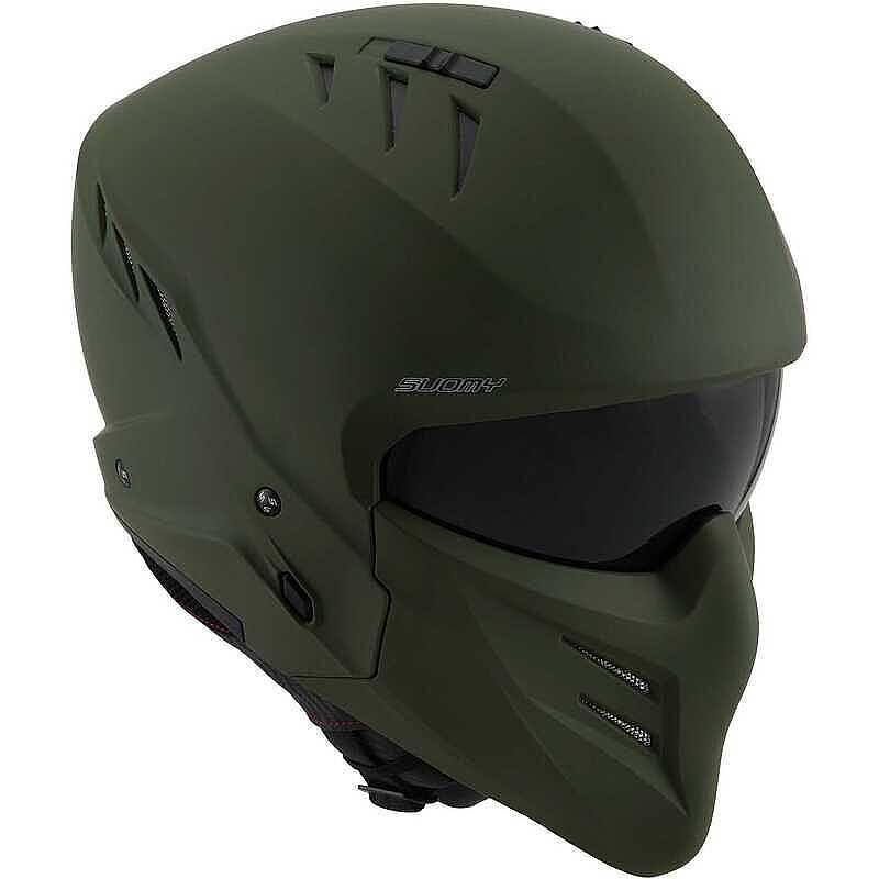 SUOMY Armor Kask Plaın Mat Yeşil - Görsel 4