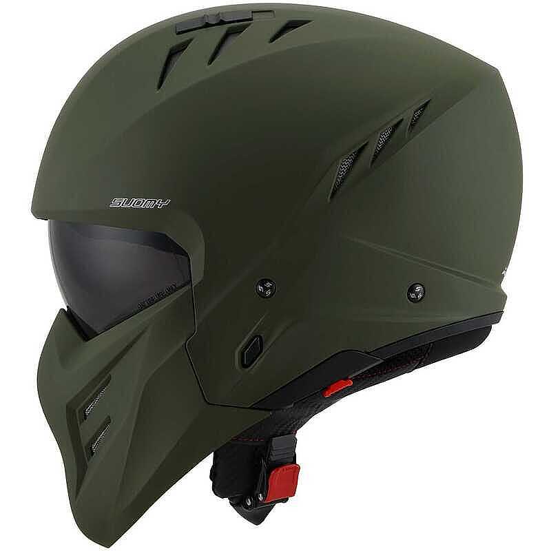 SUOMY Armor Kask Plaın Mat Yeşil - Görsel 2