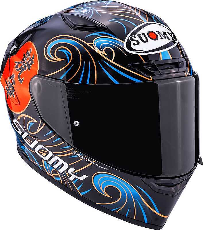 SUOMY Track-1 Kask Waves Siyah - Görsel 3