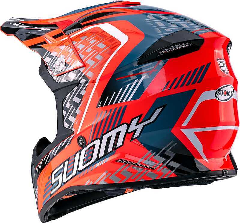 SUOMY X-Wıng Motley Kask Kırmızı Siyah - Görsel 5