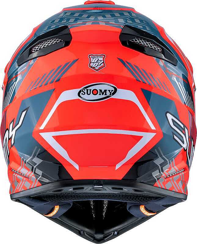 SUOMY X-Wıng Motley Kask Kırmızı Siyah - Görsel 6