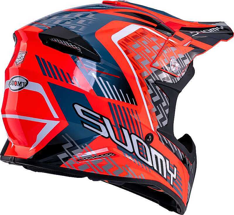 SUOMY X-Wıng Motley Kask Kırmızı Siyah - Görsel 7
