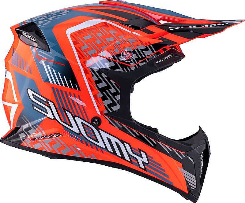 SUOMY X-Wıng Motley Kask Kırmızı Siyah - Görsel 8