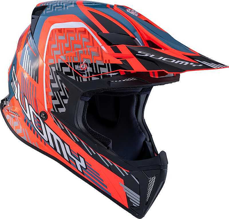 SUOMY X-Wıng Motley Kask Kırmızı Siyah - Görsel 3