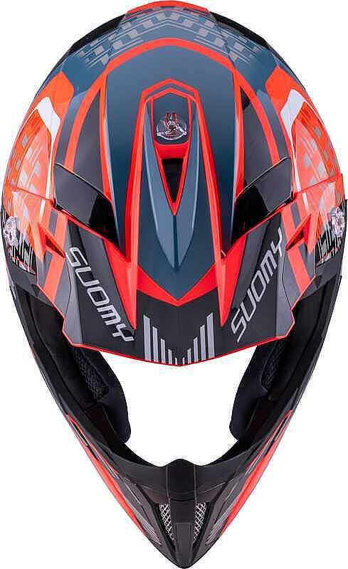 SUOMY X-Wıng Motley Kask Kırmızı Siyah - Görsel 2