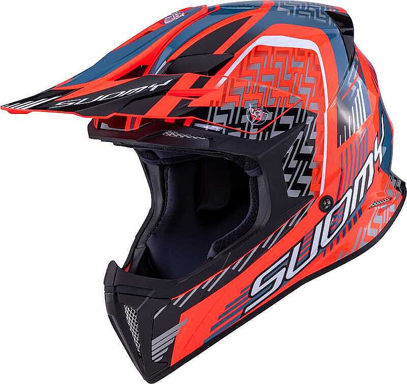 SUOMY X-Wıng Motley Kask Kırmızı Siyah