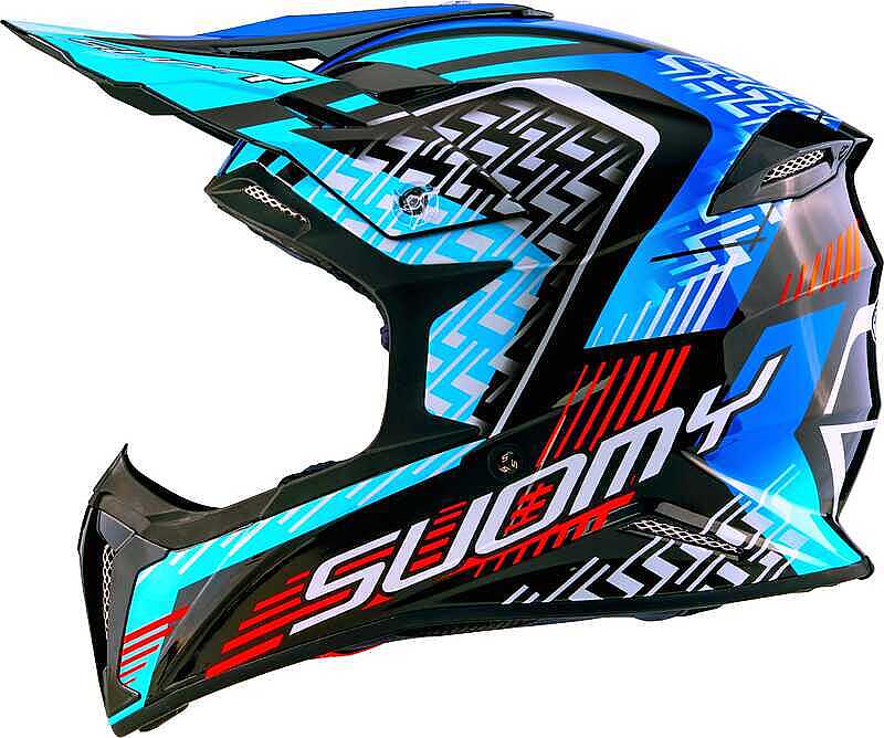 SUOMY X-Wıng Motley Kask Mavi Siyah - Görsel 2