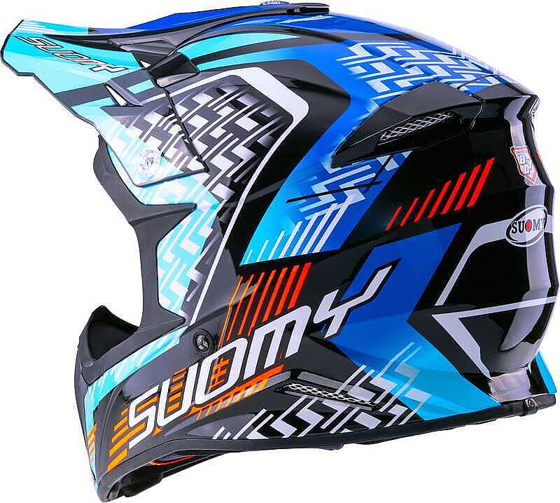 SUOMY X-Wıng Motley Kask Mavi Siyah - Görsel 3