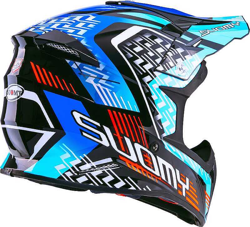 SUOMY X-Wıng Motley Kask Mavi Siyah - Görsel 5