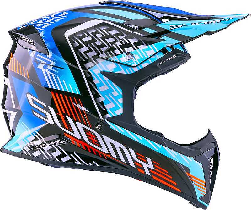 SUOMY X-Wıng Motley Kask Mavi Siyah - Görsel 6