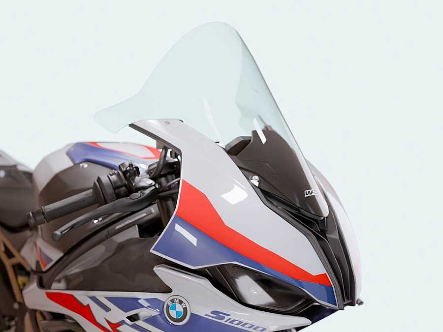 WRS Bmw S1000 Rr 2019-2024 Yüksek Yarış Camı Şeffaf BM051T - Görsel 2