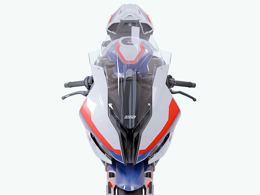 WRS Bmw S1000 Rr 2019-2024 Yüksek Yarış Camı Şeffaf BM051T - Görsel 6
